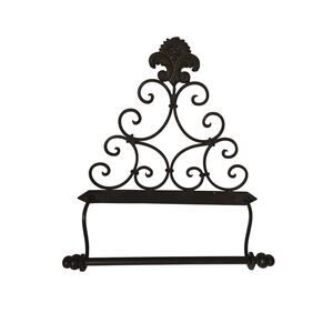 Wrought Iron Swirl Design Paper Towel Holder